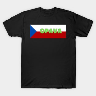 Opava City in Czech Republic Flag T-Shirt